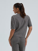 Seamless Basic Classic T-shirt | Wool Cashmere T-shirt Heather Mushroom