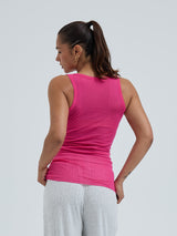 Seamless Basic Cotton Bella | Cotton Tank Top Berry Pink