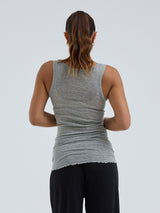 Seamless Basic Cotton Bella | Cotton Tank Top Grey Melange