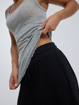 Seamless Basic Cotton Bella | Cotton Tank Top Grey Melange