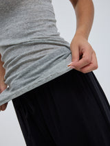 Seamless Basic Cotton Bella | Cotton Tank Top Grey Melange