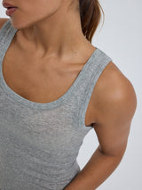 Seamless Basic Cotton Bella | Cotton Tank Top Grey Melange
