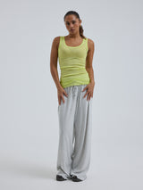 Seamless Basic Cotton Bella | Cotton Tank Top Neon Yellow