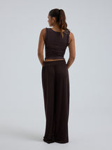 Seamless Basic Cotton Crop Top | Cotton Tank Top Java