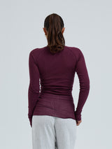 Seamless Basic Cotton Elvira | Cotton L/S T-Shirt Vineyard