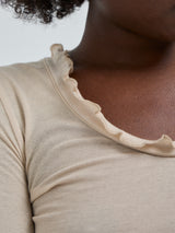 Seamless Basic Cotton Romance | Cotton L/S T-Shirt Dark sand