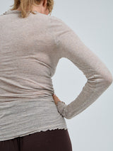 Seamless Basic Cotton Romance | Cotton L/S T-Shirt Desert Melange