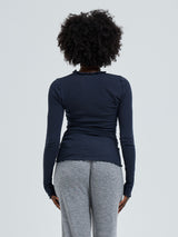 Seamless Basic Cotton Romance | Cotton L/S T-Shirt Midnight