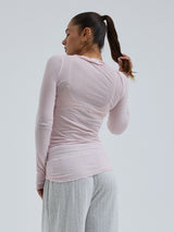Seamless Basic Cotton Romance | Cotton L/S T-Shirt Pale Rose