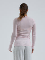 Seamless Basic Cotton Romance | Cotton L/S T-Shirt Pale Rose