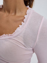 Seamless Basic Cotton Romance | Cotton L/S T-Shirt Pale Rose
