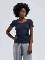 Seamless Basic Cotton Roseanna | Cotton S/S T-Shirt Midnight