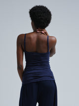 Seamless Basic Cotton Spaghetti | Cotton Strap Top Night Sky