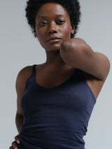 Seamless Basic Cotton Spaghetti | Cotton Strap Top Night Sky