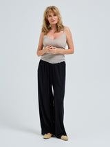 Seamless Basic Cotton Spaghetti | Cotton Strap Top Desert Melange