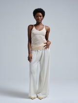 Seamless Basic Cotton Spaghetti | Cotton Strap Top Rosie Beige