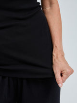 Seamless Basic Crush | Organic cotton Tank Top Black