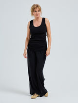 Seamless Basic Crush | Organic cotton Tank Top Black