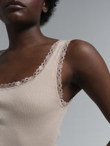 Seamless Basic Donna | Egyptian Cotton Tank Top Rosie Beige
