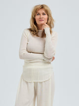 Seamless Basic Elegante | Merino wool L/S T-Shirt Off-White