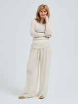 Seamless Basic Elegante | Merino wool L/S T-Shirt Off-White