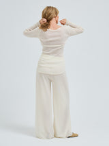 Seamless Basic Elegante | Merino wool L/S T-Shirt Off-White