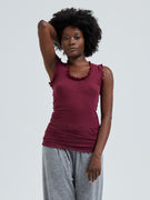 Flounce | Cotton - Burgundy