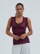 Seamless Basic Flounce | Cotton Tank Top Vineyard