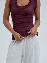Seamless Basic Flounce | Cotton Tank Top Vineyard