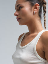 Seamless Basic Woolen Isa | Merino wool Tank Top Off-White