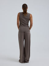 Seamless Basic Jacquard Crush | Cotton Tank Top Fungi