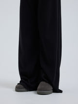 Seamless Basic Jacquard Pants | Cotton Pants Black