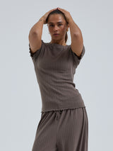 Seamless Basic Jacquard Short Sleeve | Cotton S/S T-Shirt Fungi