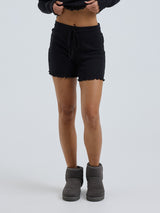 Seamless Basic Jacquard Shorts | Cotton Shorts Black