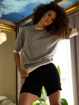 Seamless Basic Jacquard Shorts | Cotton Shorts Black