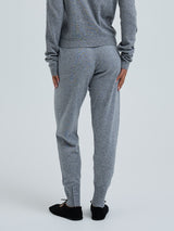 Seamless Basic Knitted leggings | Wool Cashmere T-shirt Ash Melange