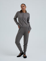 Seamless Basic Knitted leggings | Wool Cashmere T-shirt Heather Mushroom