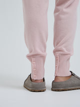 Seamless Basic Knitted leggings | Wool Cashmere T-shirt Powder Pink