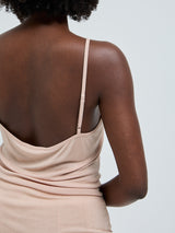 Seamless Basic Lace Silk Cami | Mulberry Silk Cami top Rosie Beige w. Rosie Beige