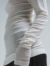 Seamless Basic Woolen Lola | Merino wool Roll Neck Off-White