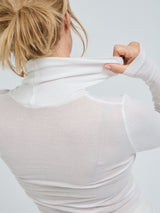 Seamless Basic Nouveau | Cotton Roll Neck Off-White