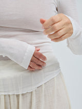 Seamless Basic Nouveau | Cotton Roll Neck Off-White