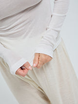 Seamless Basic Nouveau | Cotton Roll Neck Off-White
