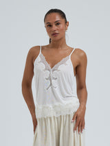 Seamless Basic Silk Cami Romance | Mulberry Silk Cami top Off-White