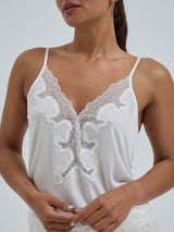 Seamless Basic Silk Cami Romance | Mulberry Silk Cami top Off-White