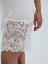 Seamless Basic Silk Slip Romance | Mulberry Silk Slip Dress Off-White