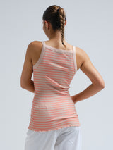 Seamless Basic Silky Daze | Silk Strap Top Dark sand/Burnt orange