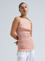 Seamless Basic Silky Daze | Silk Strap Top Dark sand/Burnt orange