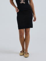 Seamless Basic Sporty Skirt | Silk Petticoat Black