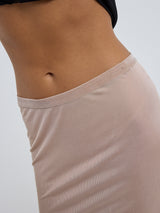 Seamless Basic Sporty Skirt | Silk Petticoat Rosie Beige